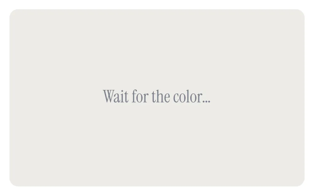 The reaction time test waiting: a muted gray panel that reads Wait for the color, before the change to pink